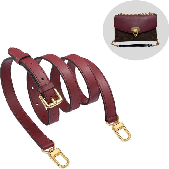 Vachetta Leather Adjustable Crossbody Strap Replacement for Luggage Bag - Picture 2 of 6